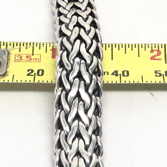 John Hardy 11mm Diamond Clasp Classic Chain Bracelet .925 - Picture 9 of 9